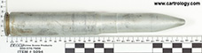 20 x 110mm HS, Dummy, M18A2 CARTRIDGE DRILL M 18 A2 20 MM GUN