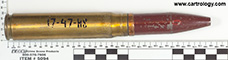 20 x 110mm HS TP-T  Switzerland A 15 D 47 profile view.