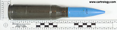 25 x 137mm KBA TP  Switzerland (PSW) 07 Oe 66 (on primer assembly) 55-66 A profile view.