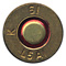 7.62mm NATO Tracer #17 United Kingdom K 61 L5A1 head view.