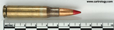 7.62mm NATO Tracer (Overhead Fire) M62 United States ⊕ LC 87 profile view.