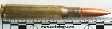 .50 BMG Ball M33 United States L C 0 0 profile view.