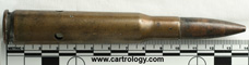 .50 BMG Dummy M2 United States L C 43 profile view.