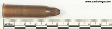 7.62 x 54mm R Grenade Blank  Soviet Union 188 Е profile view.