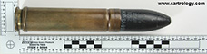 30 x 126mm B Dummy T252 United States  profile view.