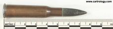 7.62 x 54mm R Ball  Soviet Union 60 44 profile view.
