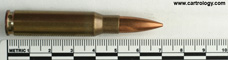 7.62mm NATO Ball R1M1 South Africa A ⊕ 74 7.62 profile view.