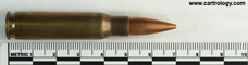 7.62mm NATO Ball  Belgium FN 7.62 54 profile view.