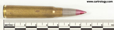 7.65 x 53mm Mauser AP  Argentina // F.A.M.M. A P // 1940 profile view.