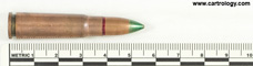 7.62 x 39 mm Tracer  Soviet Union 711 67 profile view.