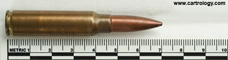 7.62mm pre-NATO Short Case Ball T65 United States F A 46 profile view.