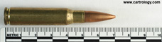 7.62mm NATO Ball  United States 308 69 profile view.