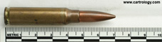 7.62mm pre-NATO Short Case Ball T65 United States F A 47 profile view.