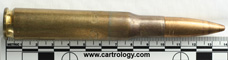 .50 BMG Ball  Greece HXP 73 profile view.